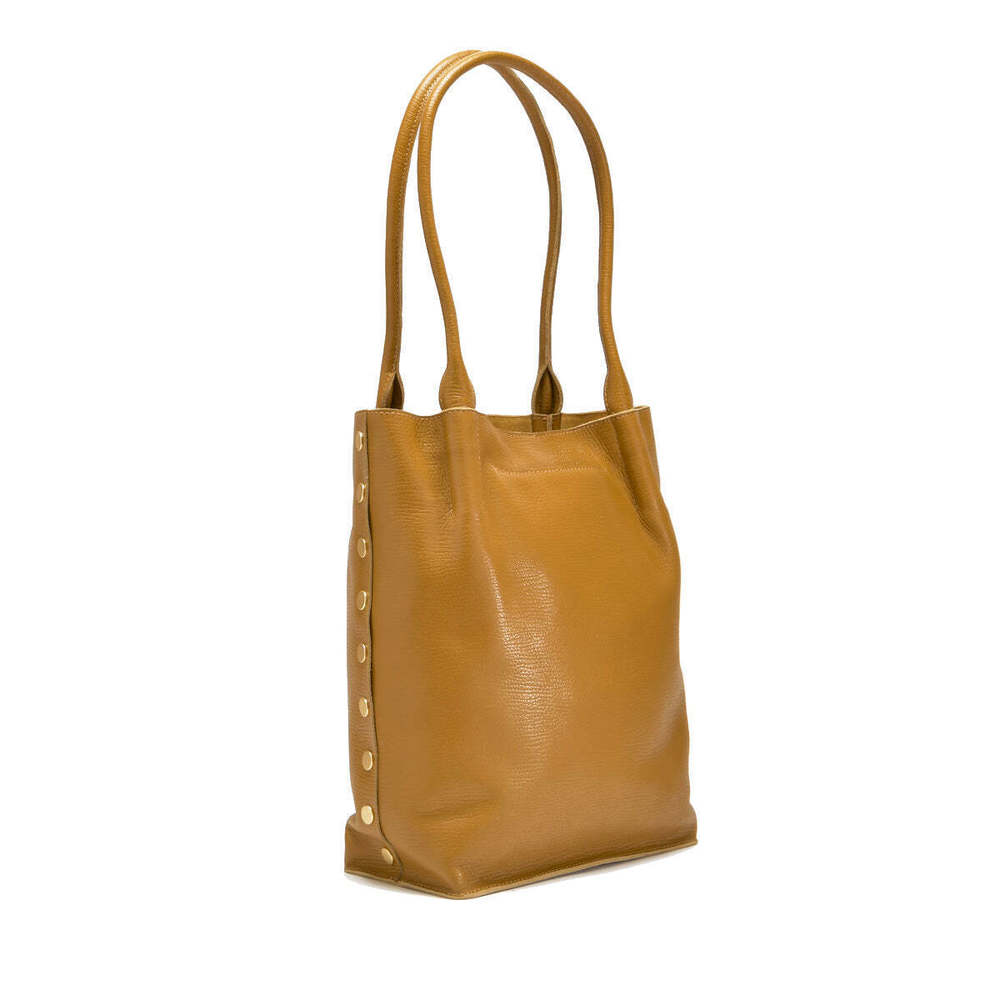 Hammitt Medium Oliver Tan Golden Valley Handbag Bag Leather Tote Brushed Gold NW - Picture 2 of 7